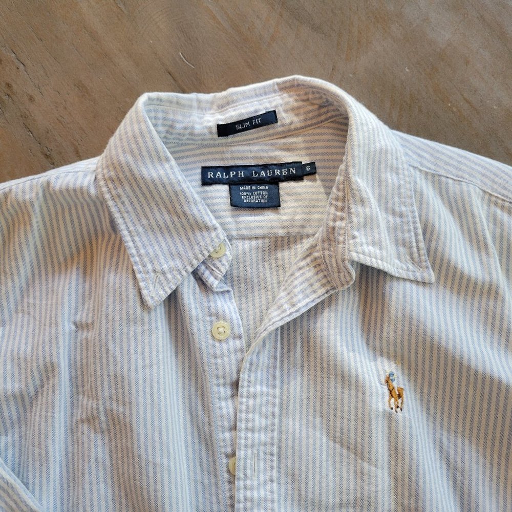 Ralph Lauren Women's Slim Fit Button-down Shirt